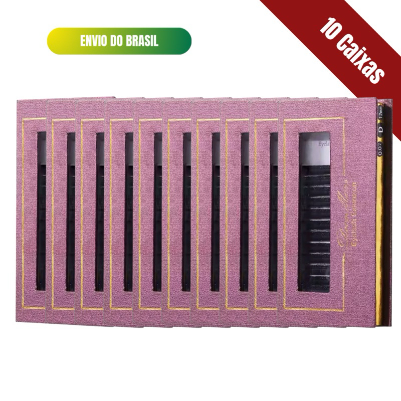 Kit 10 Caixas Cílios 5D Decemars Atacado Volume Egipcio 0.07 D  Lashes Fio a Fio Alongamento em Oferta na Shopee