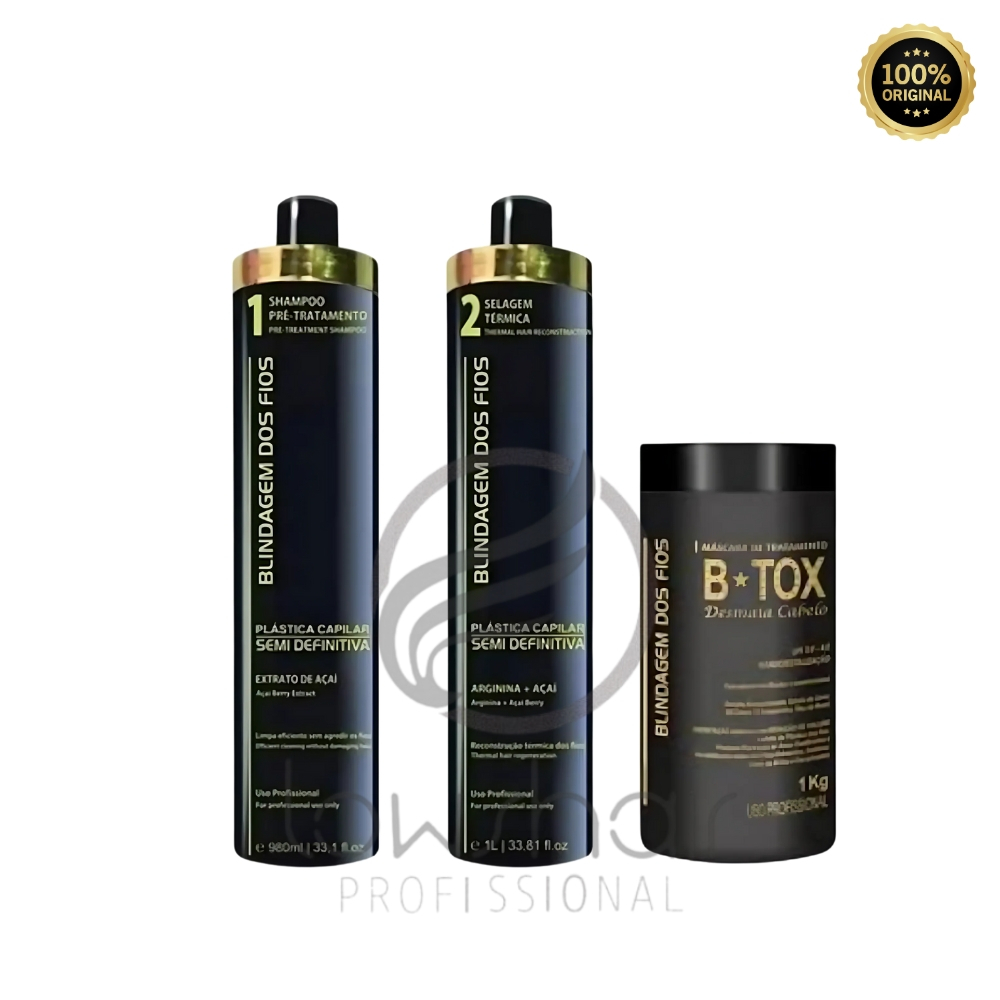 Blindagem Dos Fios Kit Progressiva + Máscara 3x1 em Oferta na Shopee