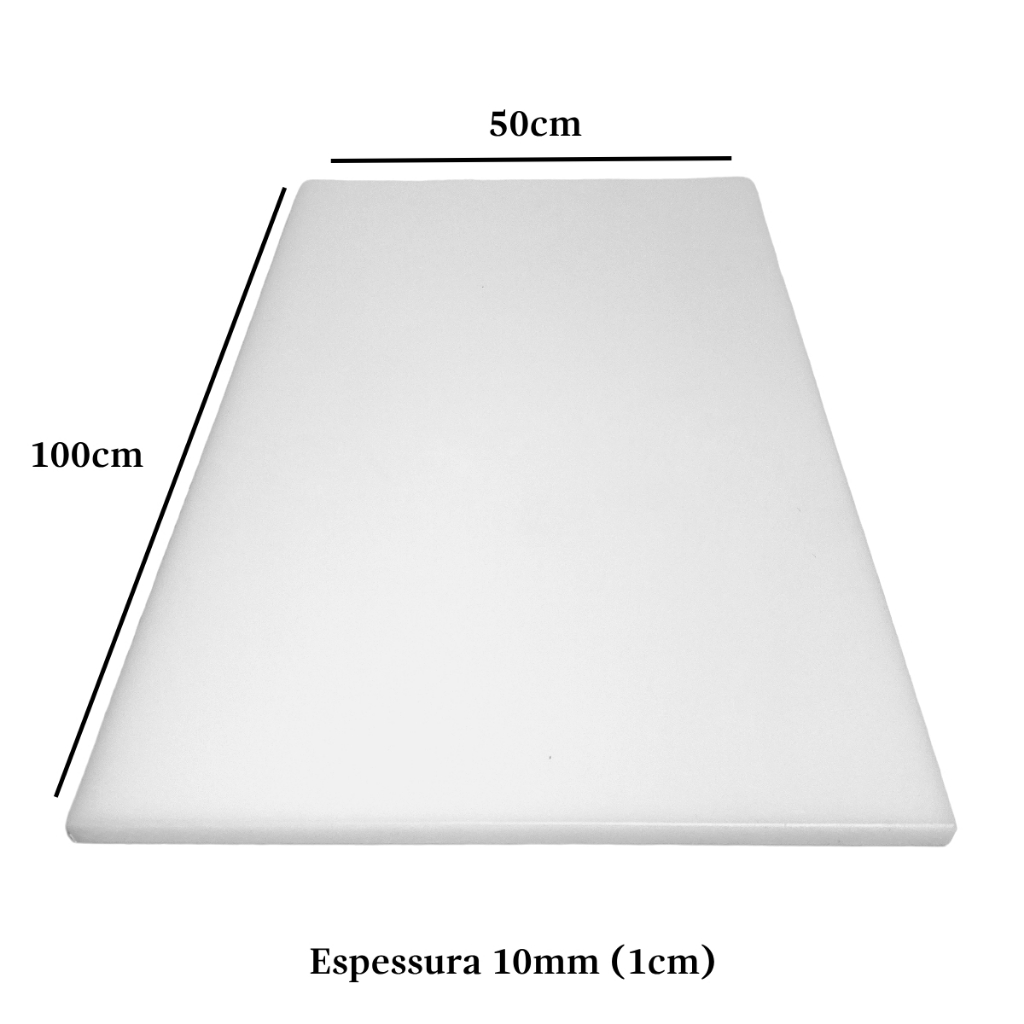 Tabua De Açougueiro Profissional Corte Carne Lisa 100x50x1cm