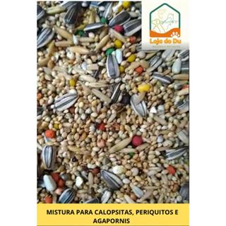 Mistura Calopsita, Periquitos e Agapornis em Oferta na Shopee
