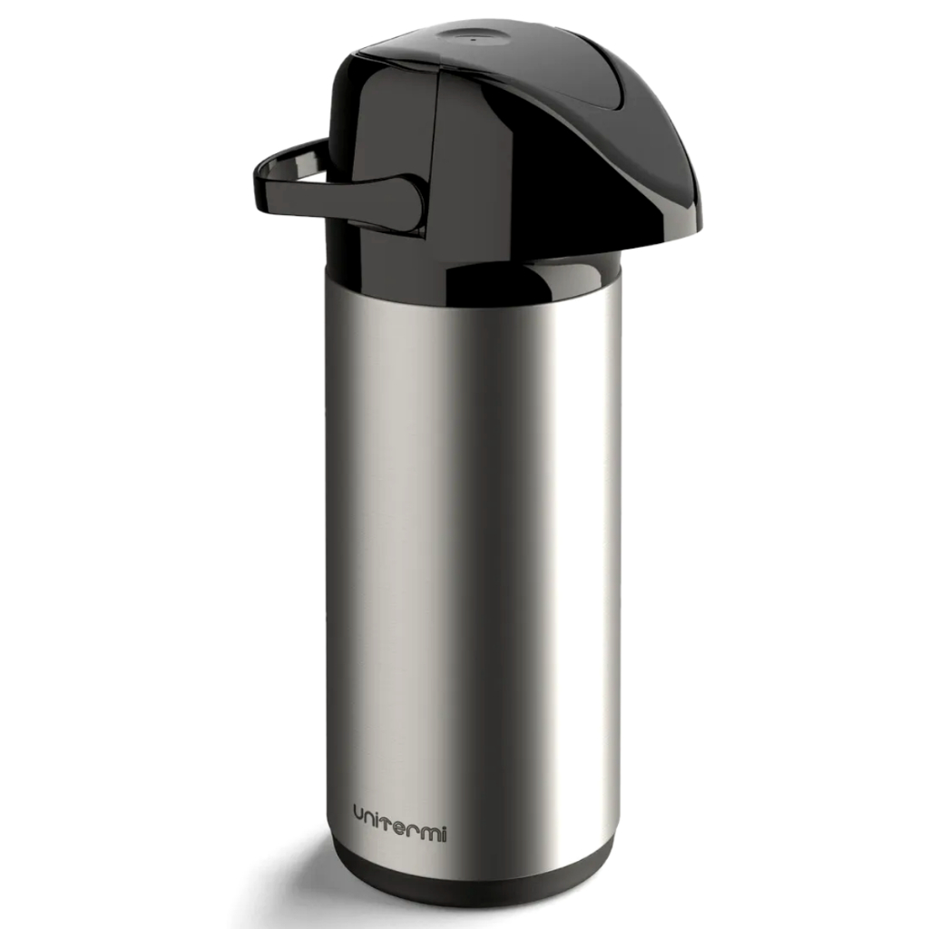 Garrafa térmica Bomba de Pressão de vidro 1L inoxidável Café