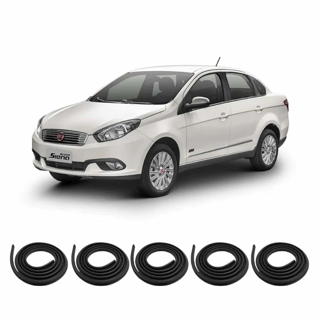 Kit Borracha Vedação 4 Portas E Mala Fiat Palio Attractive e Grand Siena em Oferta na Shopee