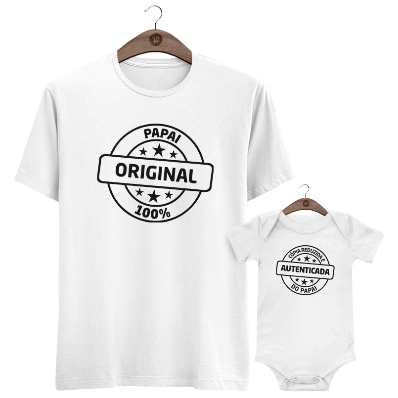 Kit Tal Pai Tal Filho Original e Cópia Reduzida Branco