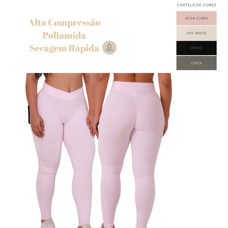 Calça Academia Feminino Treino Fitness Crossfit Alta Compressão Qualidade Empina Poliamida Empina Musculação