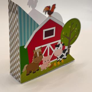 Porta guardanapo personalizados fazendinha completa SEM NOME cento de mesa pegue e monte em Oferta na Shopee