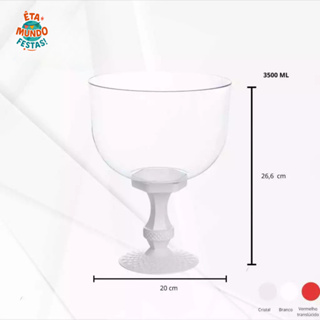 TAÇA 3.500 ML LINHA LAPIDADA PARA DOCES E CONFEITARIA OFICIALPLAST em Oferta na Shopee
