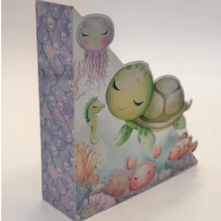 Centros de mesa porta guardanapo personalizados mar aquarela tartaruga MENINA SEM NOME pegue e monte