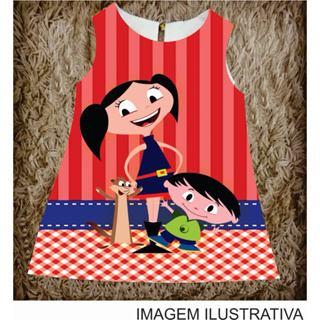 Vestido temático Luna vermelho em Oferta na Shopee