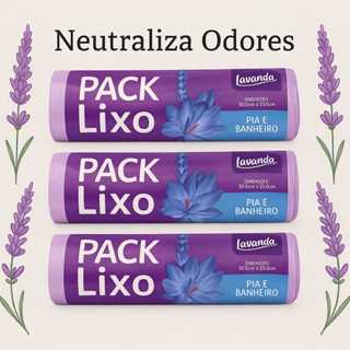 Saco Lixo Rolo com 40 sacos Para Pia Banheiro 3 A 8 Litros Aroma Lavanda Neutraliza Odores Anti Inseto Anti Odor em Oferta na Shopee