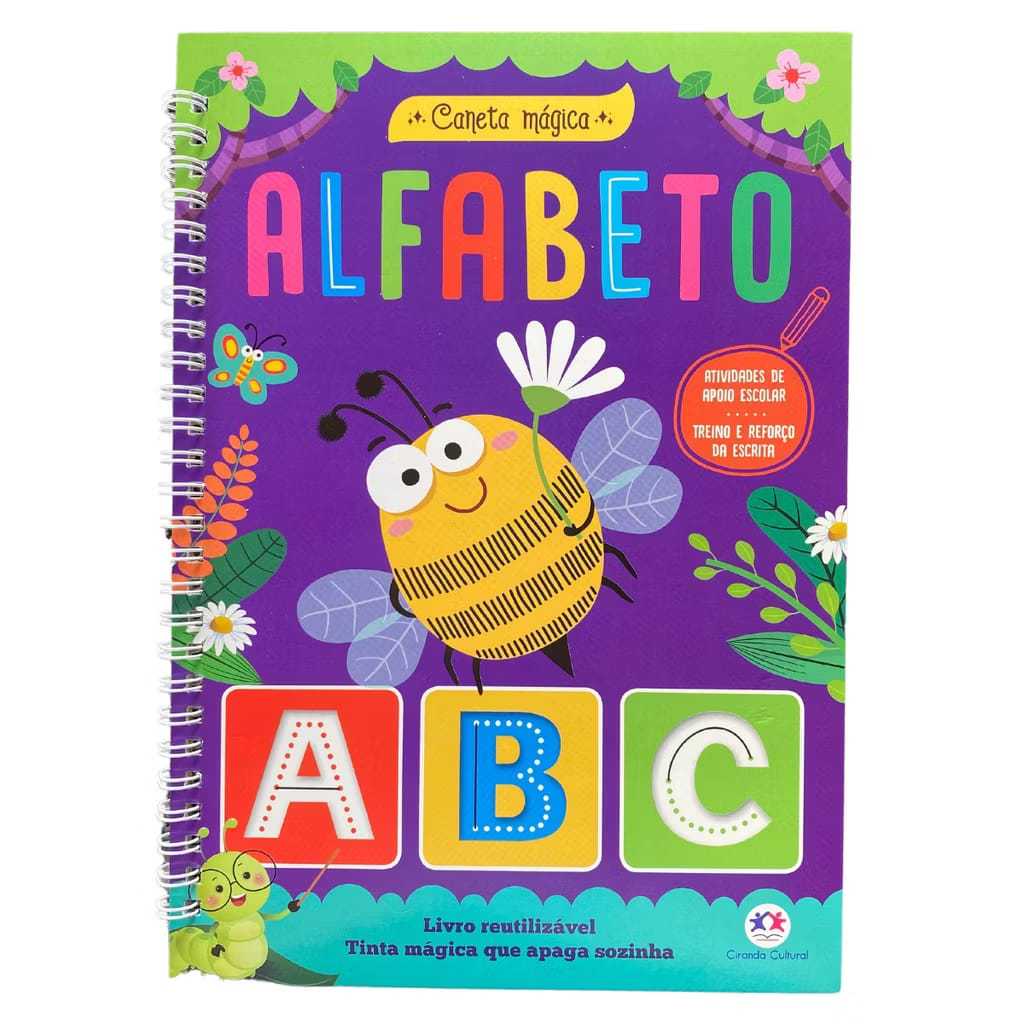 kit com 2 Livros Caneta Mágica alfabeto+ matemática  Ciranda Cultural em Oferta na Shopee