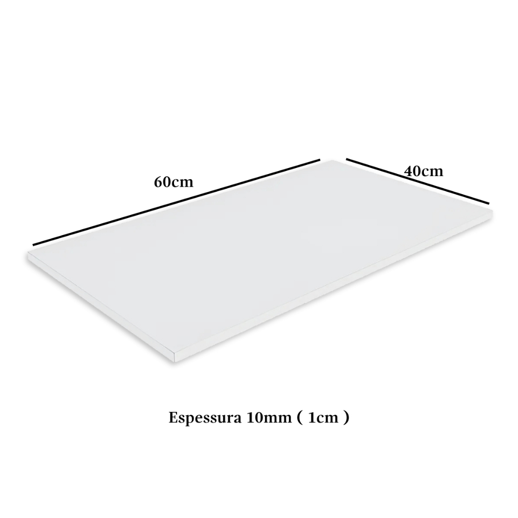 Tábua de Corte Preta Profissional Polietileno Atóxica Carnes Açougue Legumes Verduras 60x40 10MM