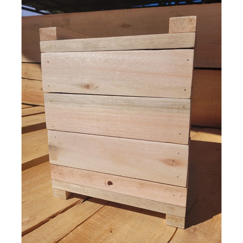 Caixa para abelha sem ferrão - modelo INPA 20x20cm - 3 cm espessura