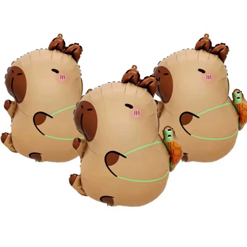 Kit C/5/10 Balão Metalizado Capivara 60Cm Festa Decoração Enfeite em Oferta na Shopee