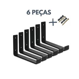 Kit 6 Mão Francesa Invertida Suporte Cantoneira Para Prateleira em Oferta na Shopee