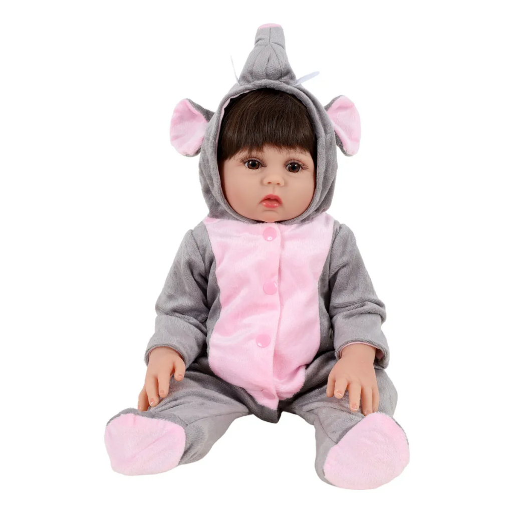 Bebê Reborn Sweetie Roupinha De Elefante Fantasia Especial SFO223 em Oferta na Shopee