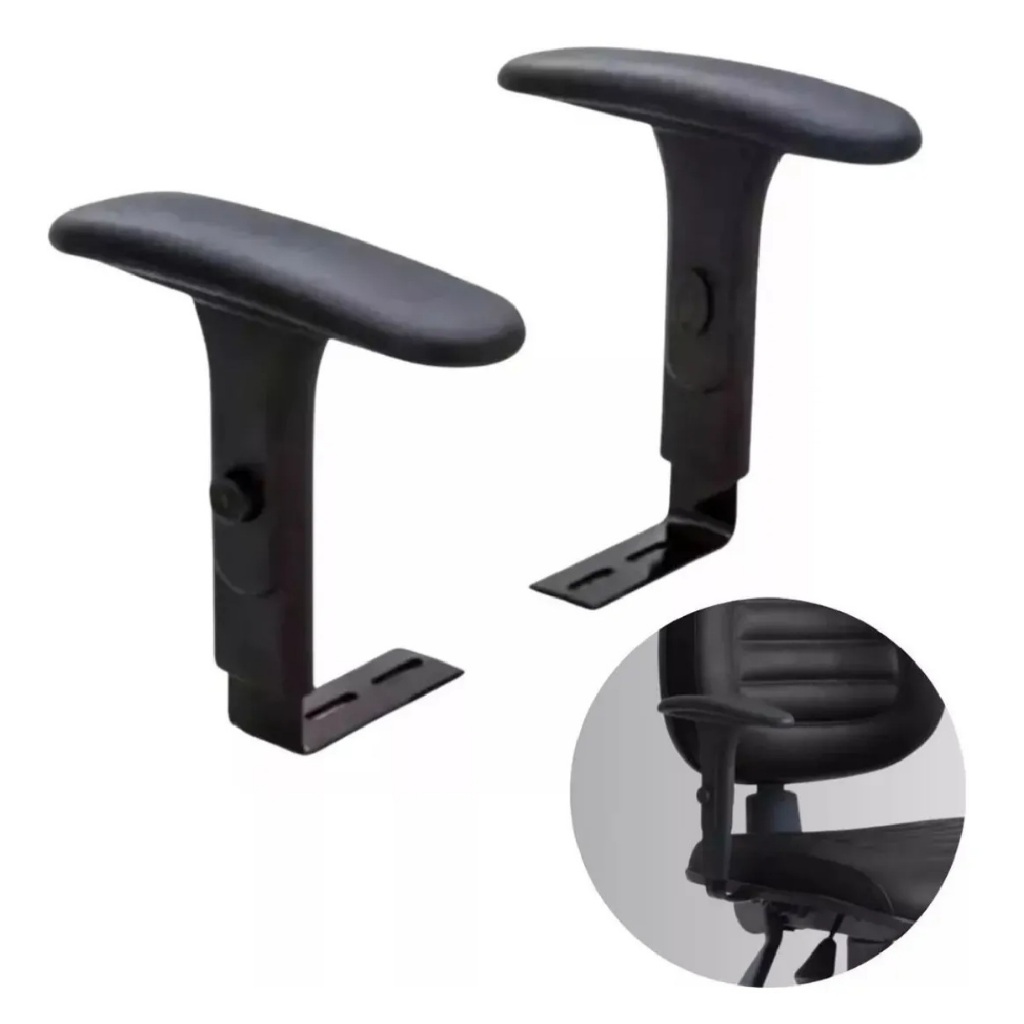 Par de Braço Regulável para Cadeira Escritório – 5 Níveis Ajuste – Apoio de Braço Universal em Oferta na Shopee