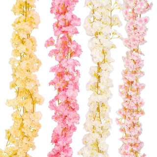 Corrente De Cerejeira Artificial 135 Folhas Trepadeira Folhagem 180cm Decoração Flor Pessegueiro em Oferta na Shopee