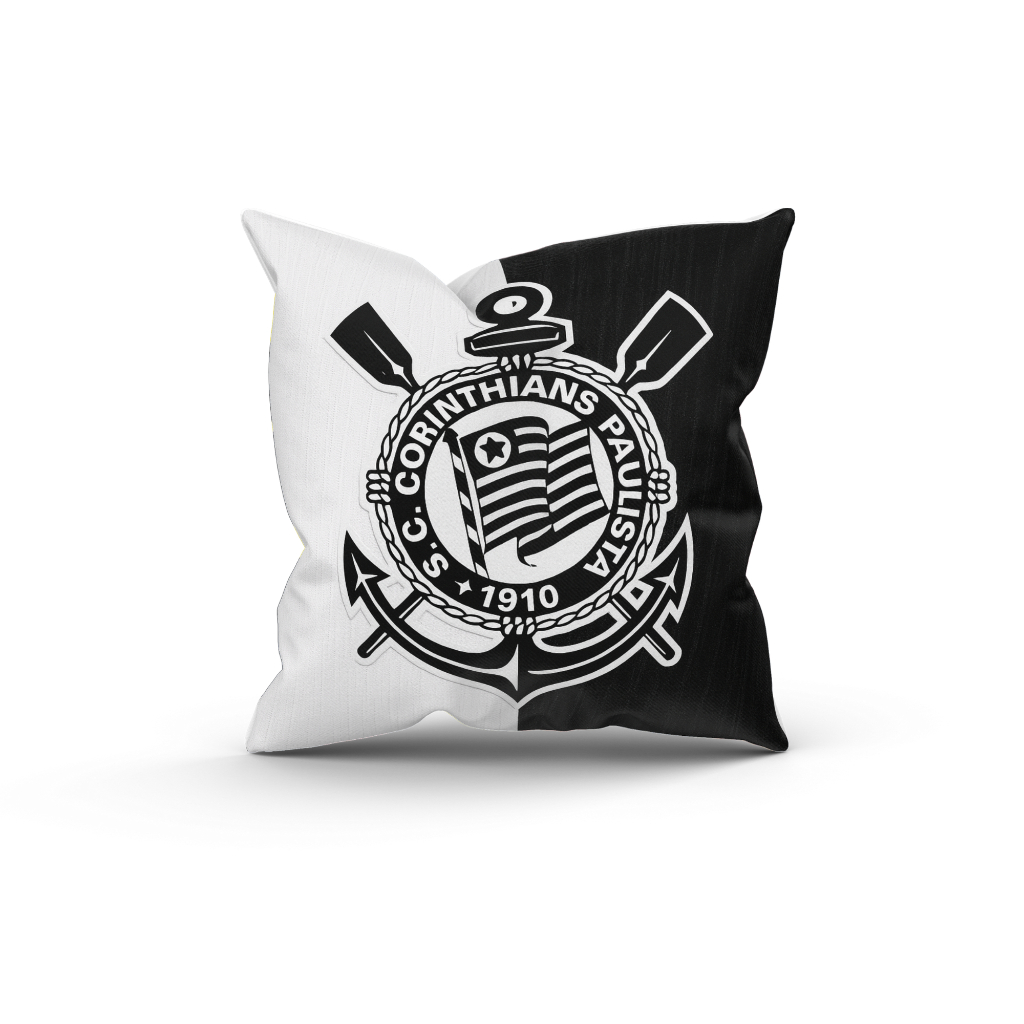 Almofada Decorativa Personalizada Time Corinthians Futebol