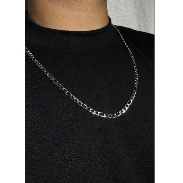 Colar de Corrente Masculino de Aço Inoxidável 316L  Hip Hop Longo 70 Cm Acessórios de Moda Masculina Jóias