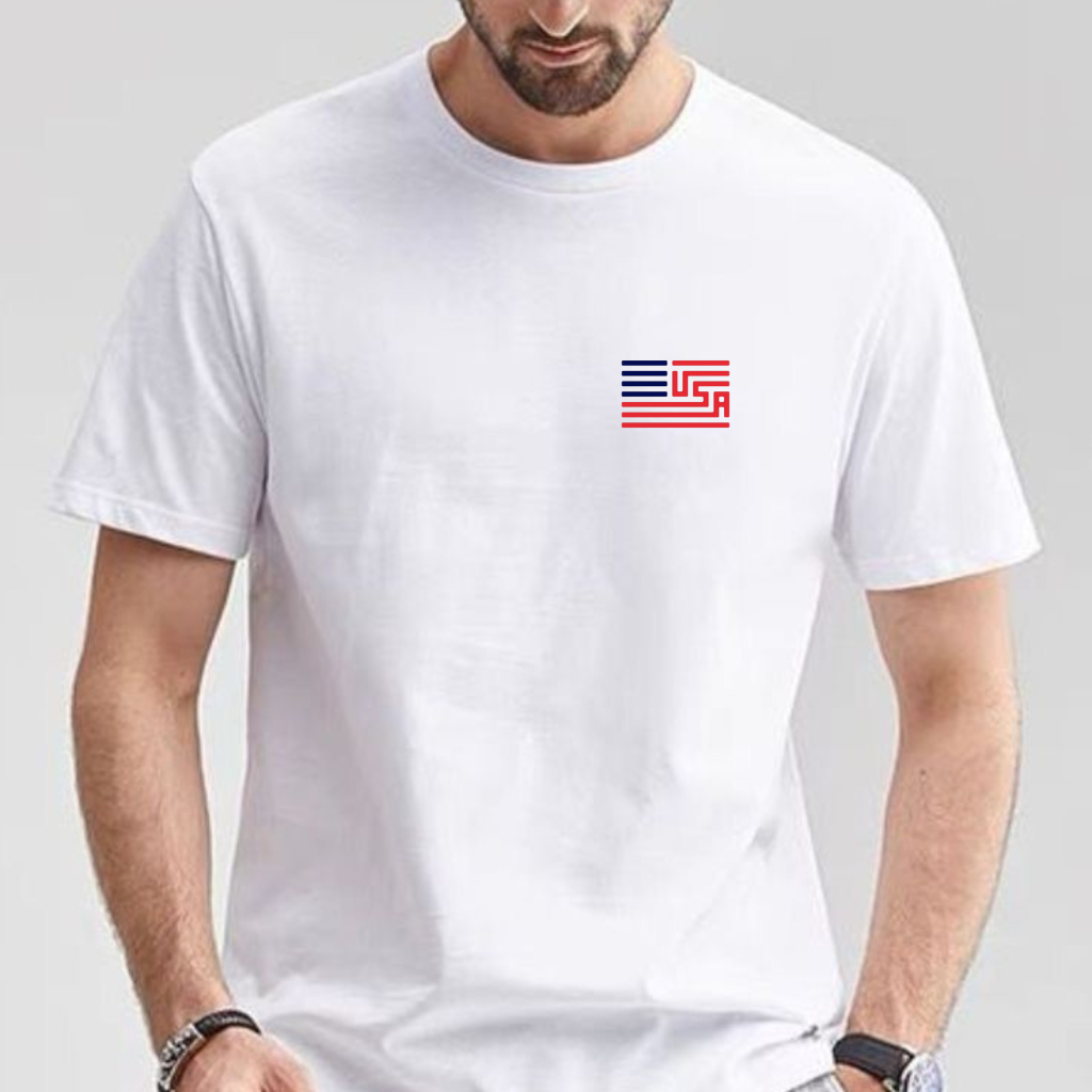 Camiseta Masculina 100% Algodão Usa Estados Unidos Time Seleção