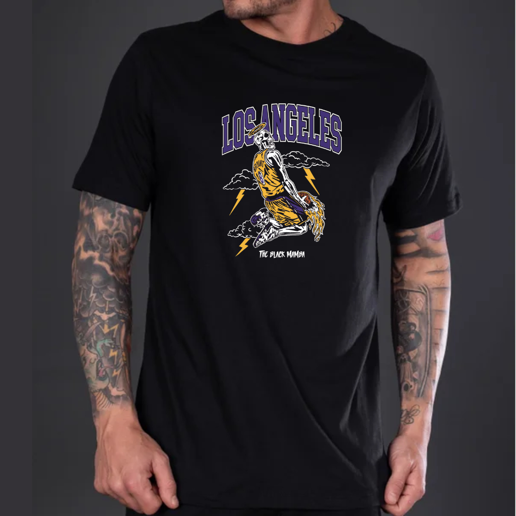 Camiseta Masculina Lakers Basquete Kobe Esporte Time 100% Algodão