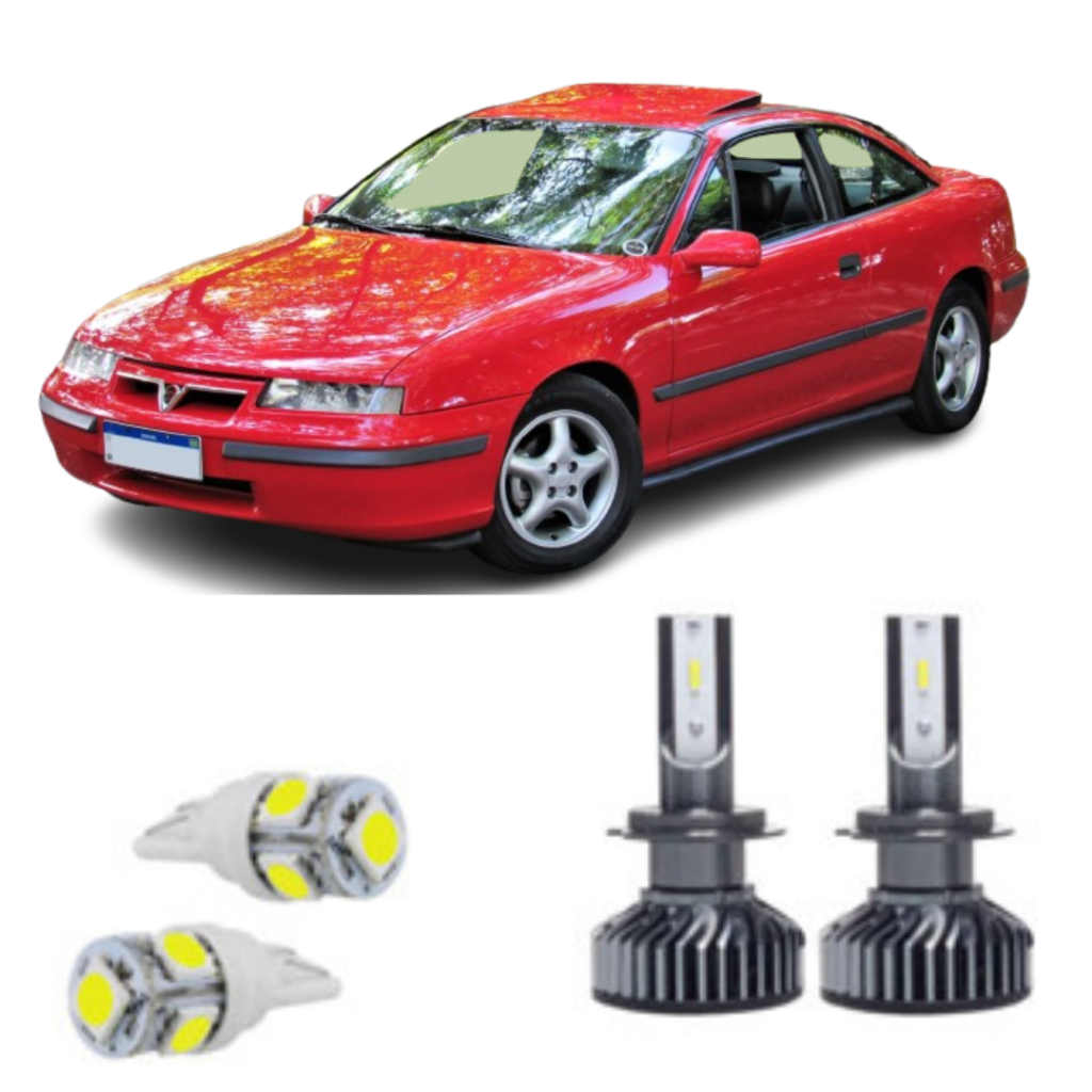 Lâmpada LED Farol de Milha + Brinde GM Calibra - 1994/1995