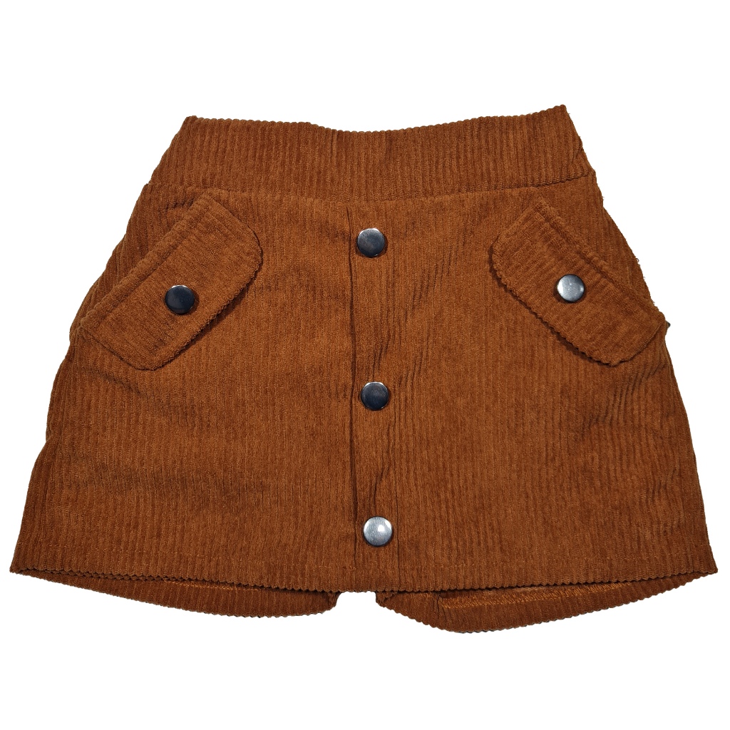Short Saia Cotelê Veludo Infatntil Menina