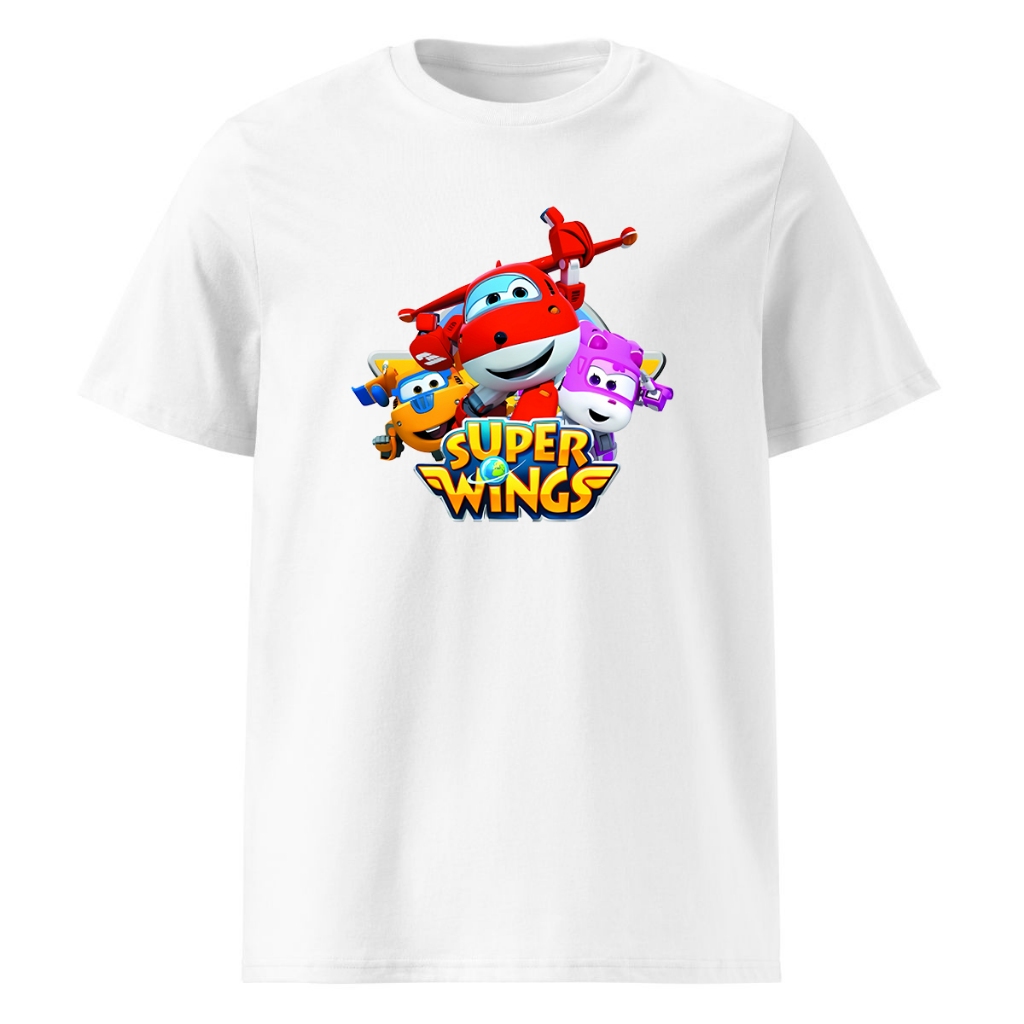 Camiseta Super Wings Camisa Desenho Super Wings Blusa 100% Algodão Premium Infantil Unissex Menino Menina