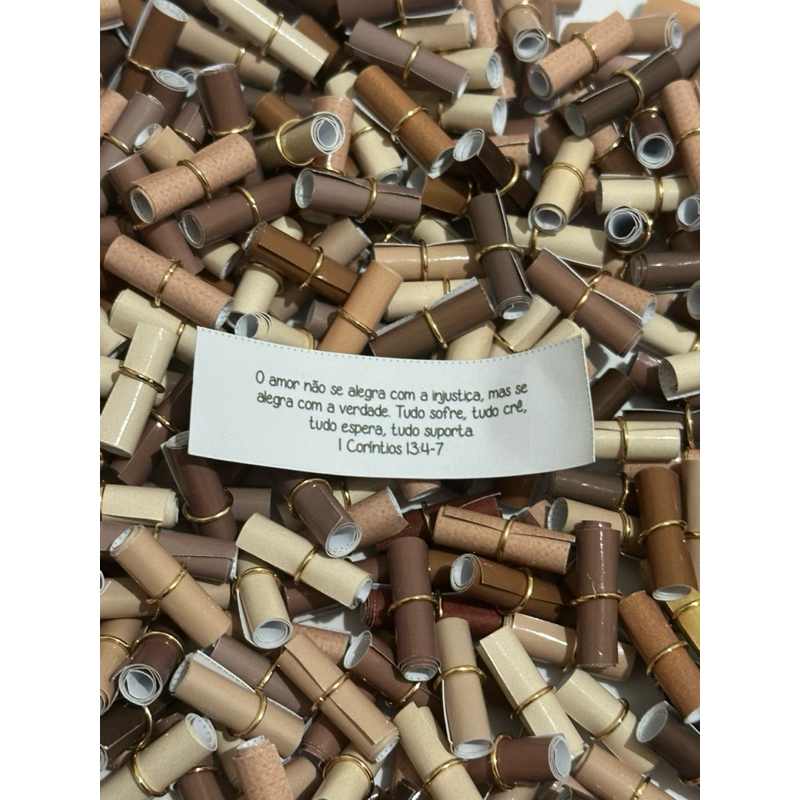 Refil versículos bíblicos/caixa de promessa/Motivacional/pote de bênçãos 200 un cor sortida Nude.