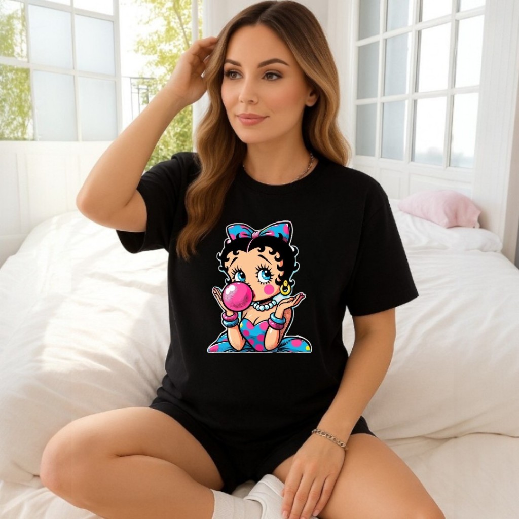 blusinha feminina betty super estilosa colorida em algodão modelo confortavel e soltinho