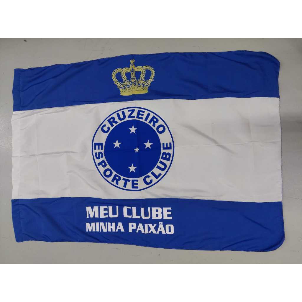 Bandeira Do Cruzeiro Grande 1,00x1,50 cm Pronta Entrega 100% Poliéster