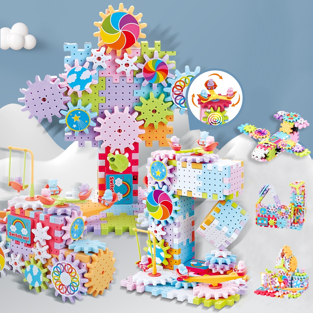 Brastoy Blocos de Construção com Engrenagens Peças Floco de Neve STEAM 165 Peças em Oferta na Shopee