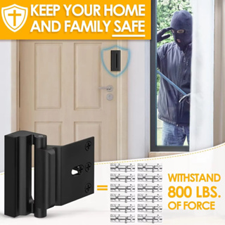 Trava de Porta de Liga de Alumínio Segura, Fechadura de Segurança Anti-Roubo em Oferta na Shopee