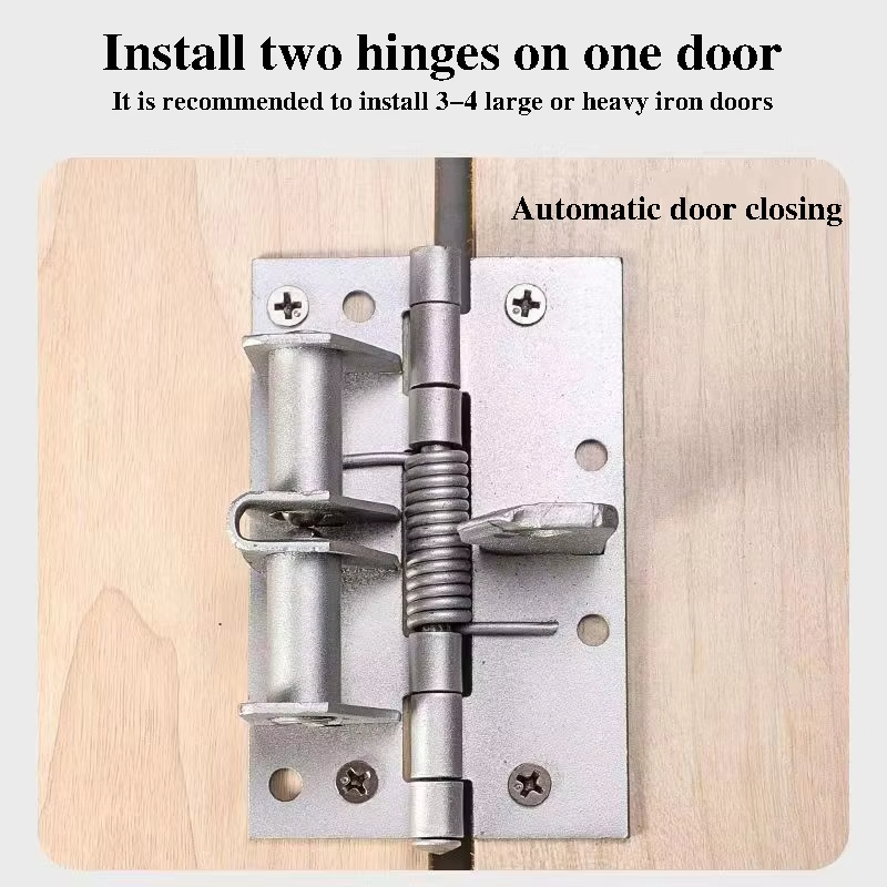 Dobradiças de Fecho de Porta Automático de Aço Inoxidável com Mola Ajustável em Oferta na Shopee