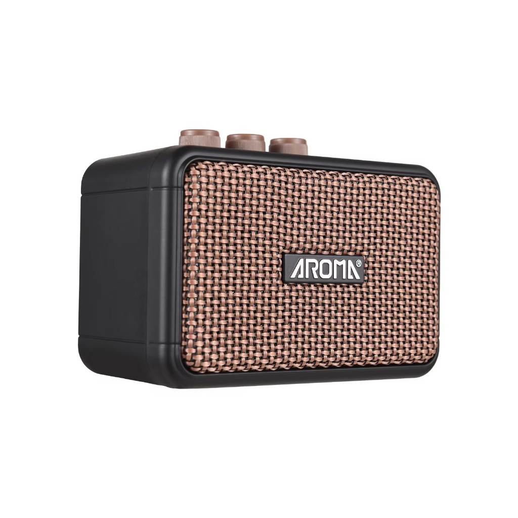 Amplificador de guitarra Aroma AG-04 Amplificador de guitarra com 5W de saída e altifalante duplo com/BT sem fios em Oferta na Shopee