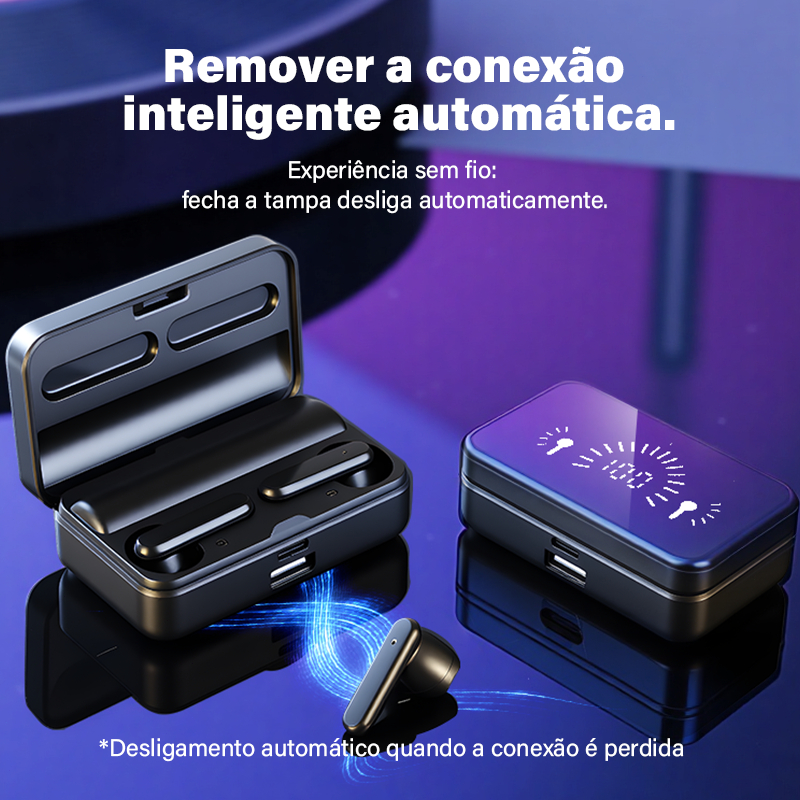 fone de ouvido sem fio Fone Bluetooth S20 TWS IPX5 Com ANC e Bluetooth 5.2 | Compatível com iPhone e Android Bateria 20h