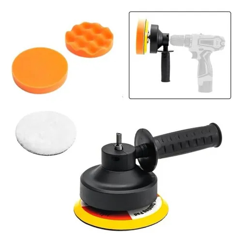 Adaptador de Pulidora para Parafusadeira - Kit Completo para Polimento Automotivo