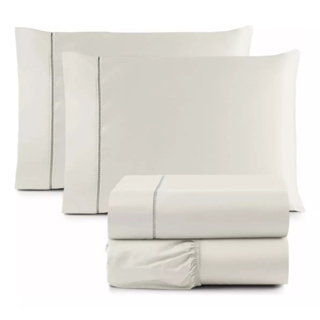 Jogo de Lençol Queen 3 peças Percal 600 Fios Aveludado em Oferta na Shopee