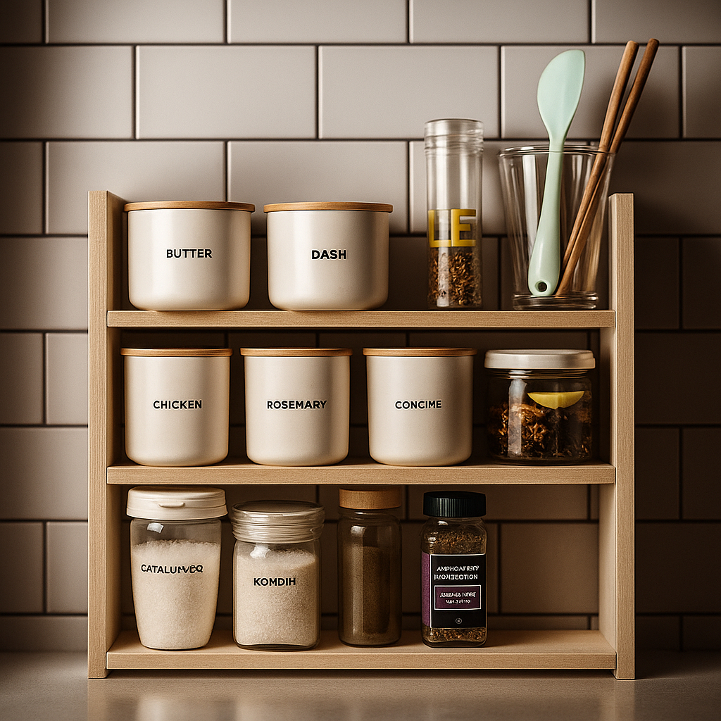 Porta tempero de bancada , organizador de bancada em Oferta na Shopee