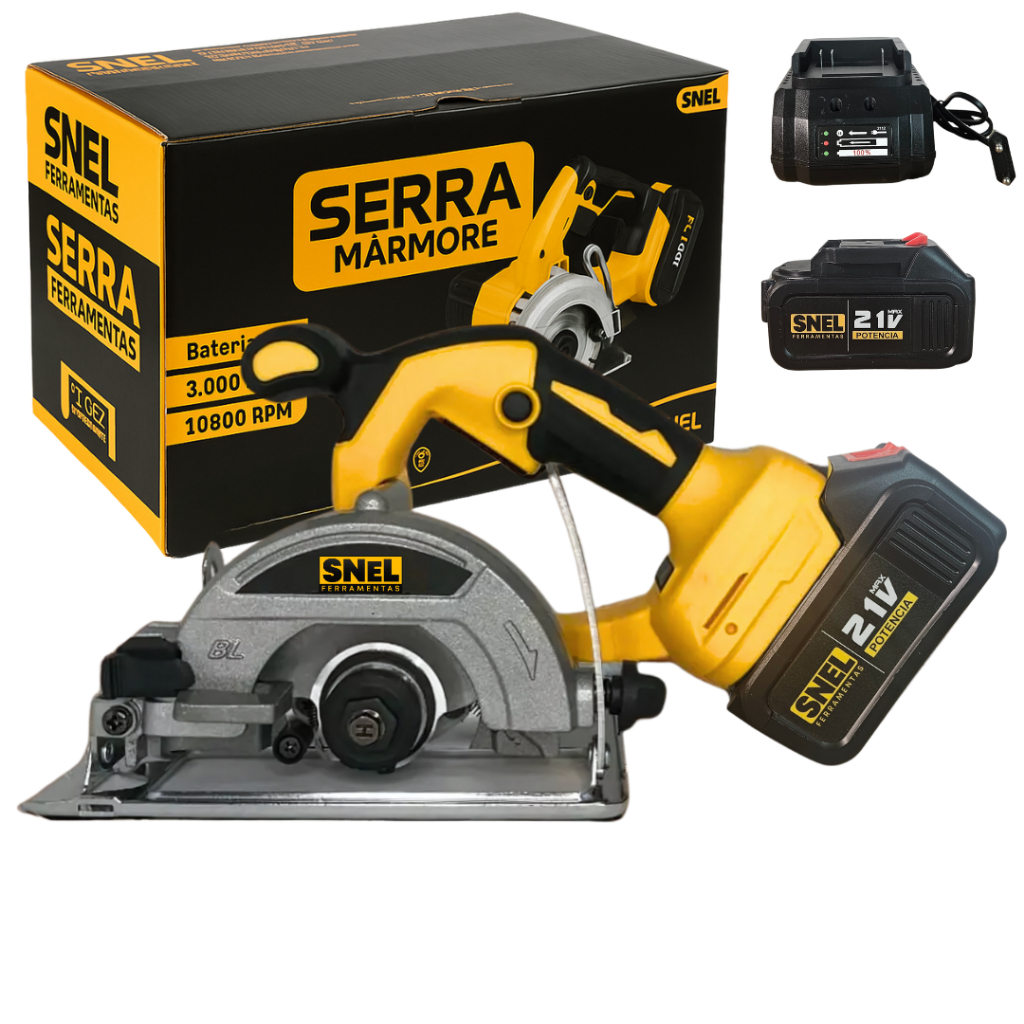 Serra Mármore a Bateria 21V Serra Circular Serra Mármore Sem Fio Serra Circular Para Madeira Pisos