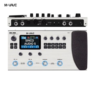 M-VAVE MK-300 Pedal de efeito multifuncional para guitarra/baixo | 150s Looper+128 Drum MIDI DAW | ANN Neural Modeling