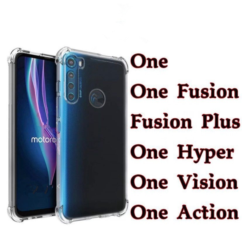 Capa transparente capinha TPU Anti Shock Impacto MOTO ONE/ONE FUSION/FUSION PLUS/ONE HYPER/ONE VISION/ACTION