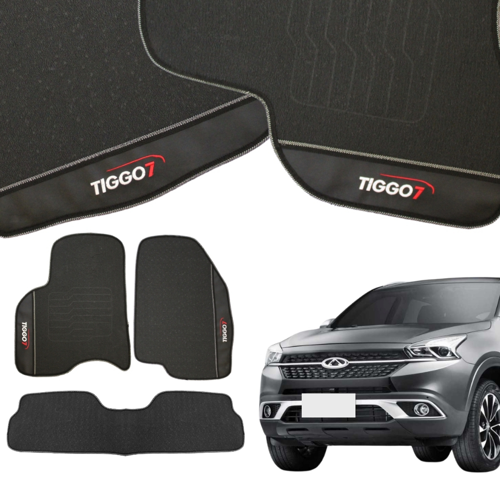 Jogo Tapete Borracha Para Cherry Tiggo7 Pro 23 2024 2025 2026 Hybrid Turbo Modelo Luxo Personalizado