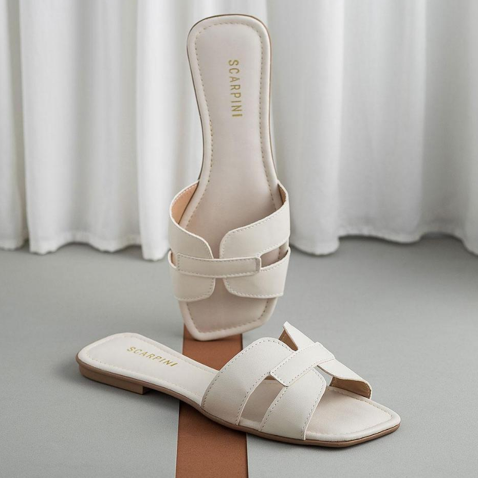 Sandalia Feminina Rasteirinha H Fino Acabamento Sola Antiderrapante Metalizada Moda