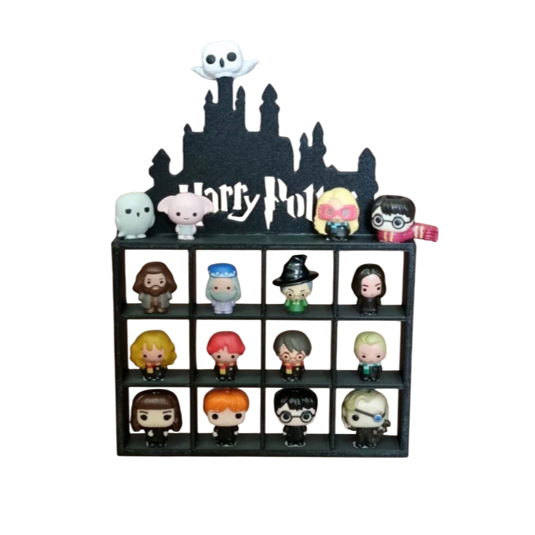 Suporte Harry Potter expositor e organizador de gogo cacau show e miniatura kinder joy 3D