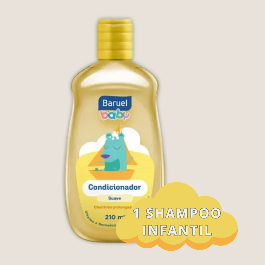 Detalhes do Kit 2 Pacote Fralda Infantil + Shampoo Baby + Pomada + Sabonete + Cotonete + 2 Pacotes Lenço Umedecido