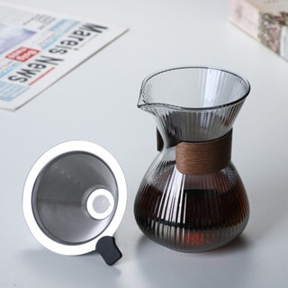 Cafeteira de Vidro Com Filtro De Café Pote Por Gotejamento Manual De Vidro Resistente Ao Calor
