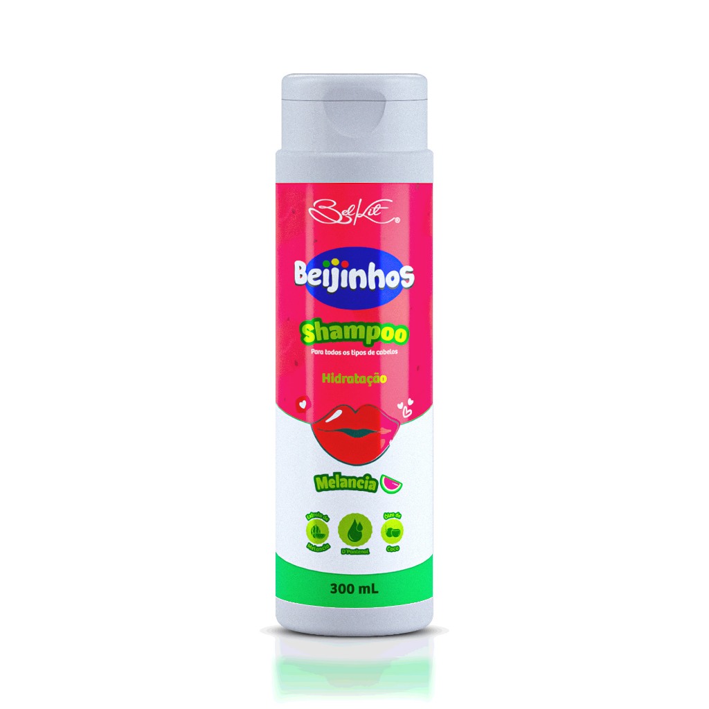Shampoo Hidratante Beijinhos Melancia 300ml Belkit
