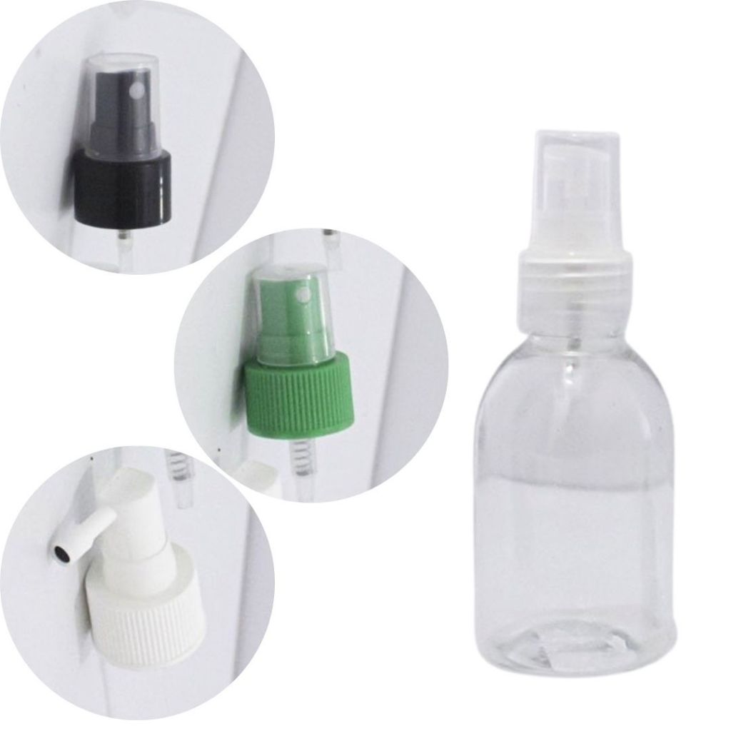 Frasco Pet Cilíndrico 100ml 24/410 Cristal C/ Válvula Spray | Perfumes | Águas Perfumadas | Aromatizadores