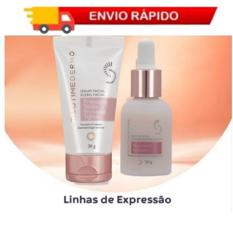 KIT LINHA DE EXPRESSÃO - Sérum Primeiro Sinais+ Booster Facial Preenchedor Routine Dermo Hinode
